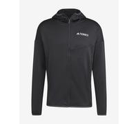 ADIDAS TERREX Giacca di pile funzionale 'Xperior' nero / bianco, Taglia M