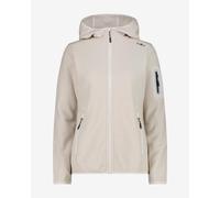 Pile con cappuccio CMP Melange Knit-Tech Heavy Fleece bianco perla donna - L