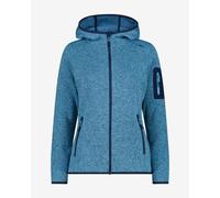 Pile con cappuccio CMP Melange Knit-Tech Heavy Fleece blu capri donna - M