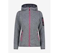 Pile con cappuccio CMP Melange Knit-Tech Heavy Fleece grigio marmorizzato donna - S