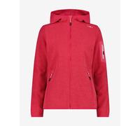 Pile con cappuccio CMP Melange Knit-Tech Heavy Fleece rosa intenso donna - L