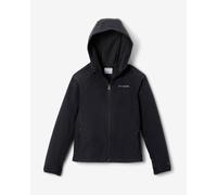 Pile con cappuccio Columbia Arctic Peak Full Zip nero per bambini - S