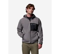 Pile con cappuccio Columbia Fast Trek Overlay Full Zip grigio ombra - XXL