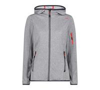 Giacca con cappuccio CMP Fix Hood Knit Tech grigio rosso donna - XL