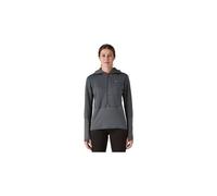 Pile con cappuccio patagonia r1 hoody grigio donna