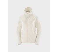 Pile con cappuccio Salomon Essential Lightwarm Full Zip bianco perla donna - M