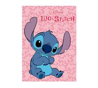 Lilo E Stitch Coperta Morbido Pile Divano Letto Disney Rosa Cameretta Bambini