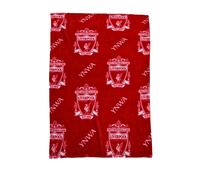 Liverpool FC Coperta Grande IN Pile Morbido Football Crest Ynwa 100cm x 150cm