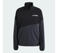 Adidas Felpa sportiva Terrex Multi Climawarm mezza zip grigio scuro/nero/bianco XS-S