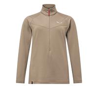 Pile da donna con 1/2 zip Salewa Puez Cammino Beige L