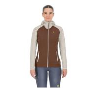 Pile da donna con cappuccio e zip integrale Karpos Ambrizzola Marron S