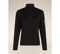 Pile Icebreaker Mer 360 Realfleece Half Zip nero puro donna - L