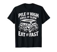 Pile It High Grill It Slow Eat It Fast Reuben Sandwich Divertente Maglietta