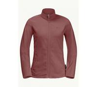 Pile JACK WOLSKINS TAUNUS FZ W (rosso minerale) da donna S