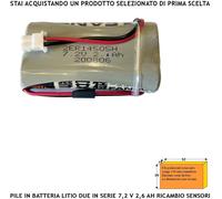 Pile Litio 2 ER14505H Pacco in Batteria 7,2 V 2,6 Ah Non Ricaricabili Con. Polar