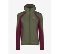 Pile Montura Stretch Evo Maglia Full Zip verde scuro viola donna - L