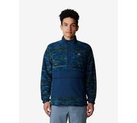 Pile Mountain Hardwear Microchill Half Zip blu scuro verde - M