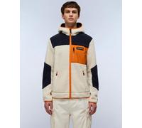 Pile Napapijri Yupik Full Zip bianco beige blu navy arancione - S