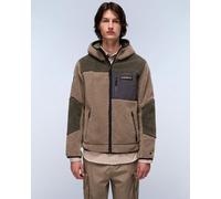 Pile Napapijri Yupik Full Zip marrone procione - S