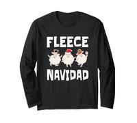 Pile Navidad, Giochi di Parole, Buon Natale, Pecora, Kawaii Maglia a Manica