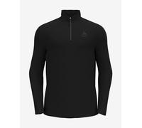 Odlo Berra Mid Layer - felpa in pile - uomo S Black man Recycled Materials,Made In Eu
