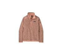 Patagonia - Pile caldo con zip - W's Better Sweater 1/4 Zip Peach Sherbet per Donne in Poliestere Riciclato - Taglia S - Rosa
