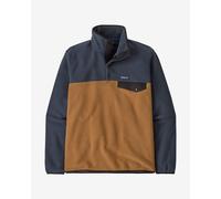 Pile Patagonia LW Synch Snap-T blu marrone - M