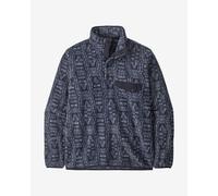 Patagonia Ms LW Synch Snap-T P/O - felpa in pile - uomo S Dark Blue/Light Blue man Fair Trade Certified,Recycled Polyester