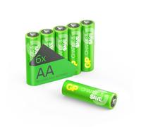 Pile ricaricabili AA NiMH 1300 mAh Confezione da 6 | GP Charge&Save | Pronte all’uso, lunga durata, resistenti alle temperature estreme | Ideali per lampade, giocattoli, stazioni meteo, accessori PC