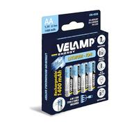 Pile Ricaricabili AA USB-C 4 Pezzi, Batterie AA Porta USB-C Integrata, Nessun Caricabatteria Necessario, 1400 mAh Pile Stilo Ricaricabili tramite Porta USB, Cavo Incluso, Confezione da 4