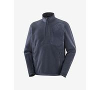 Salomon - Pile mezza zip da uomo - Pullover Chroma Fleece HZ M Blue Nights per Uomo - Taglia S - Blu navy