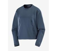 Pile Salomon Motomesh Crewneck blu navy donna - M