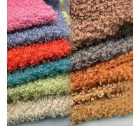 Pile Sherpa Tessuto Per Pelliccia Sintetica Fodera Capelli Ricci Stretch Morbido Per Decorazione Domestica Tappezzeria Artigianato Fai Da Te Cucito Peluche(Size:45 * 40cm,Color:bianco)