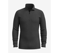 Smartwool - Classic Thermal Merino Base Layer 1/4 Zip Boxed - Intimo lana merinos M grigio/nero