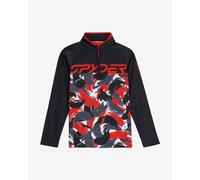 Pile Spyder Camo Half Zip nero rosso bambino - XL