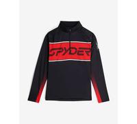 Pile Spyder Paramount Half Zip nero rosso - XL