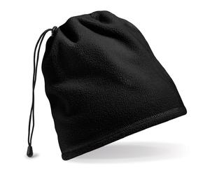 Pile Suprafleece Cappello Sciarpa Combo Elasticizzato Alternare Nero Grigio Blu