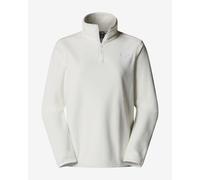 The North Face - Pile donna con mezza zip - W Glacier Fleece 1/4 Zip Jacket White Dune per Donne - Taglia XS - Beige