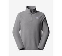 The North Face - Pile con zip da uomo - M Glacier Fleece 1/4 Zip Jacket TNF Mid Grey Heather per Uomo - Taglia XXL - Grigio