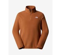 The North Face - Pile con zip da uomo - M Glacier Fleece 1/4 Zip Jacket Burnt Umber per Uomo - Taglia M - Marrone