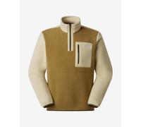 The North Face - Yumiori - Pile beige color block con zip corta-Verde S