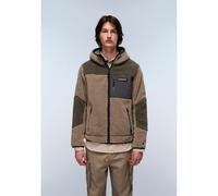 Pile Yupik con cappuccio e zip Verde XS Tinta unita