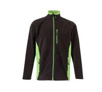 Pile zip intera bicolore nero - verde fluo - 00/25 tg. xl