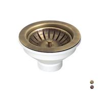 PILETTA 114 MM PER LAVELLO CON FORO 90 MM Pirite Ottone anticato