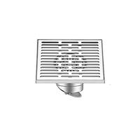 Piletta a pavimento quadrata in acciaio inox 304, piletta doccia, patio esterno misura grande 15 antiodore 15X15 sedicente