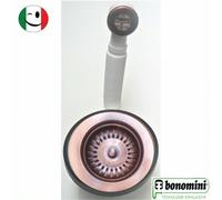 PILETTA BASKET " BONOMINI " CON TROPPO PIENO ROTONDO - Ø 115 MM. RAMATO - RAME