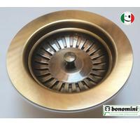PILETTA BASKET " BONOMINI " DIAMETRO EST Ø 115 MM SCARICO 1½" BRONZATO - BRONZO