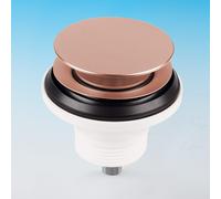 Piletta basket clic clac per lavandini bagno rame satinato LIRA A.3200.89