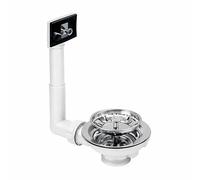 Piletta Basket con Troppo Pieno 1″ 1/2 - Scarico per Lavello e Lavabo - Filtro Cestello in Acciaio - Ricambio Impianti Idraulici - LEMAG SRL