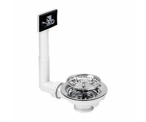 Piletta Basket con Troppo Pieno 1″ 1/2 - Scarico per Lavello e Lavabo - Filtro Cestello in Acciaio - Ricambio Impianti Idraulici - LEMAG SRL